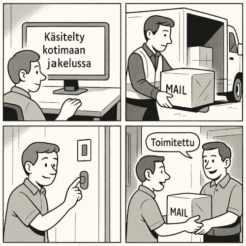 Toimitettu - paketti on perillä